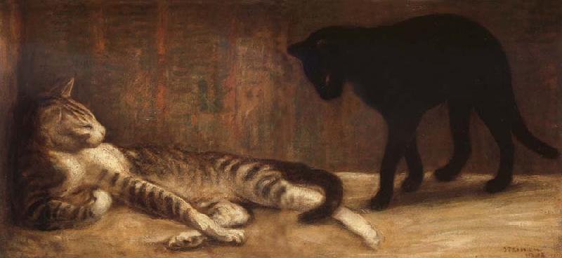 theophile-alexandre steinlen Chat et Chatte China oil painting art